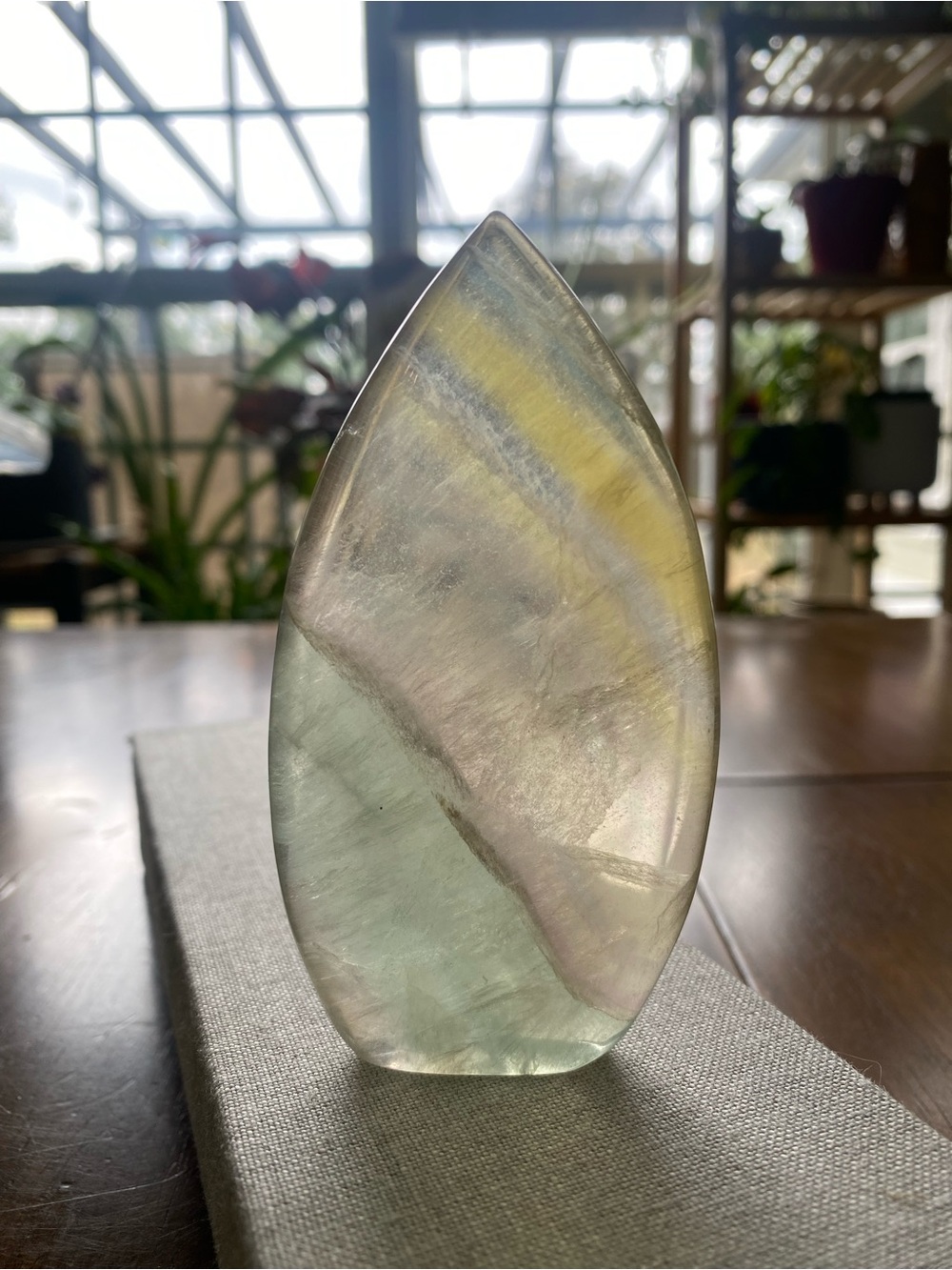 Polished Rainbow/Candy Fluorite Teardrop